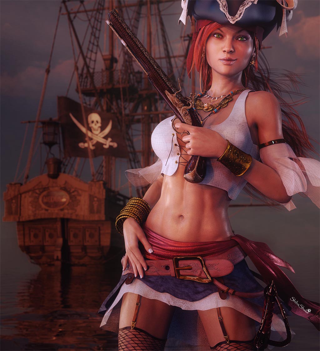 Pirates Of The Caribbean Syrena Fantasy Mermaids Women Sexy Babes Redheads Wallpaper